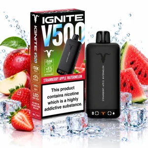 Pod descartable Ignite V500 50000 puffs Strawberry Apple Watermelon