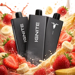 Pod descartable Ignite V55 Ultra Thin 5500 Puffs Strawberry Banana