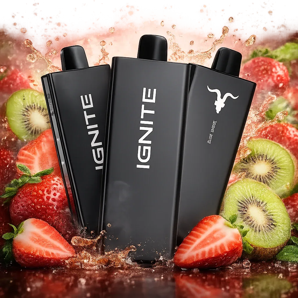 Pod descartable Ignite V55 Ultra Thin 5500 Puffs Strawberry Kiwi