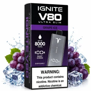 Pod Descartable Ignite V80 Ultra Slim Grape Ice