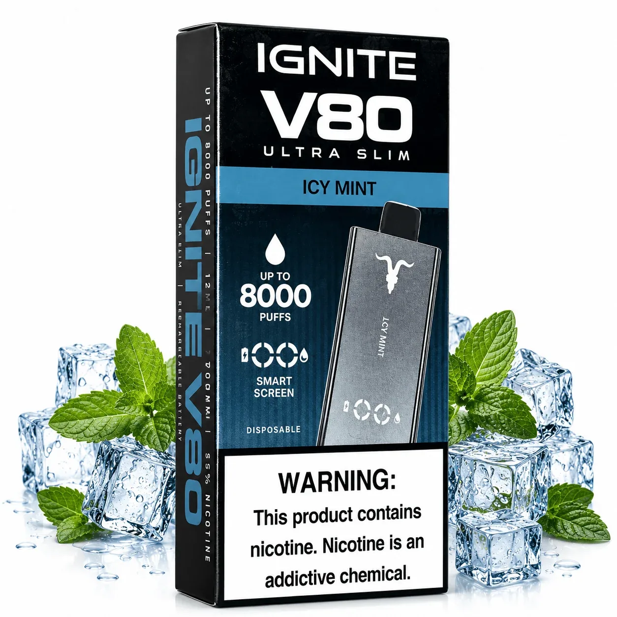 Pod Descartable Ignite V80 Ultra Slim Icy Mint