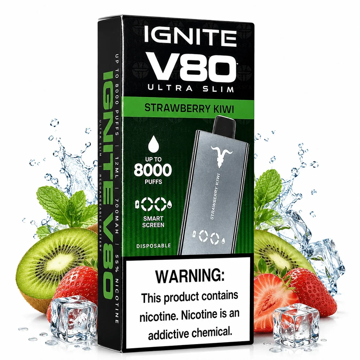 Pod Descartable Ignite V80 Ultra Slim Strawberry Kiwi