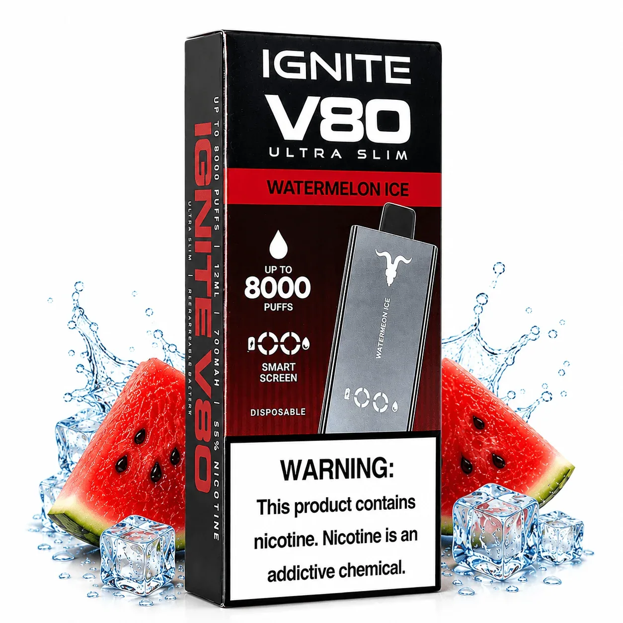 Pod Descartable Ignite V80 Ultra Slim Watermelon Ice