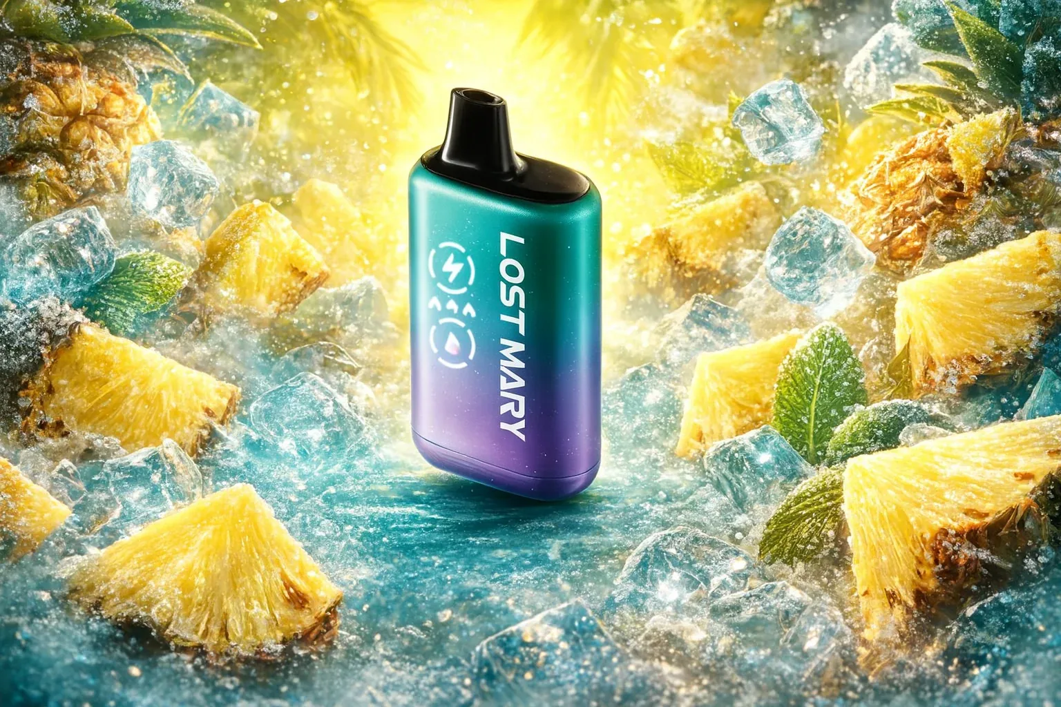 Pod descartable Lost Mary Dura 35K Pineapple Ice - Image 2