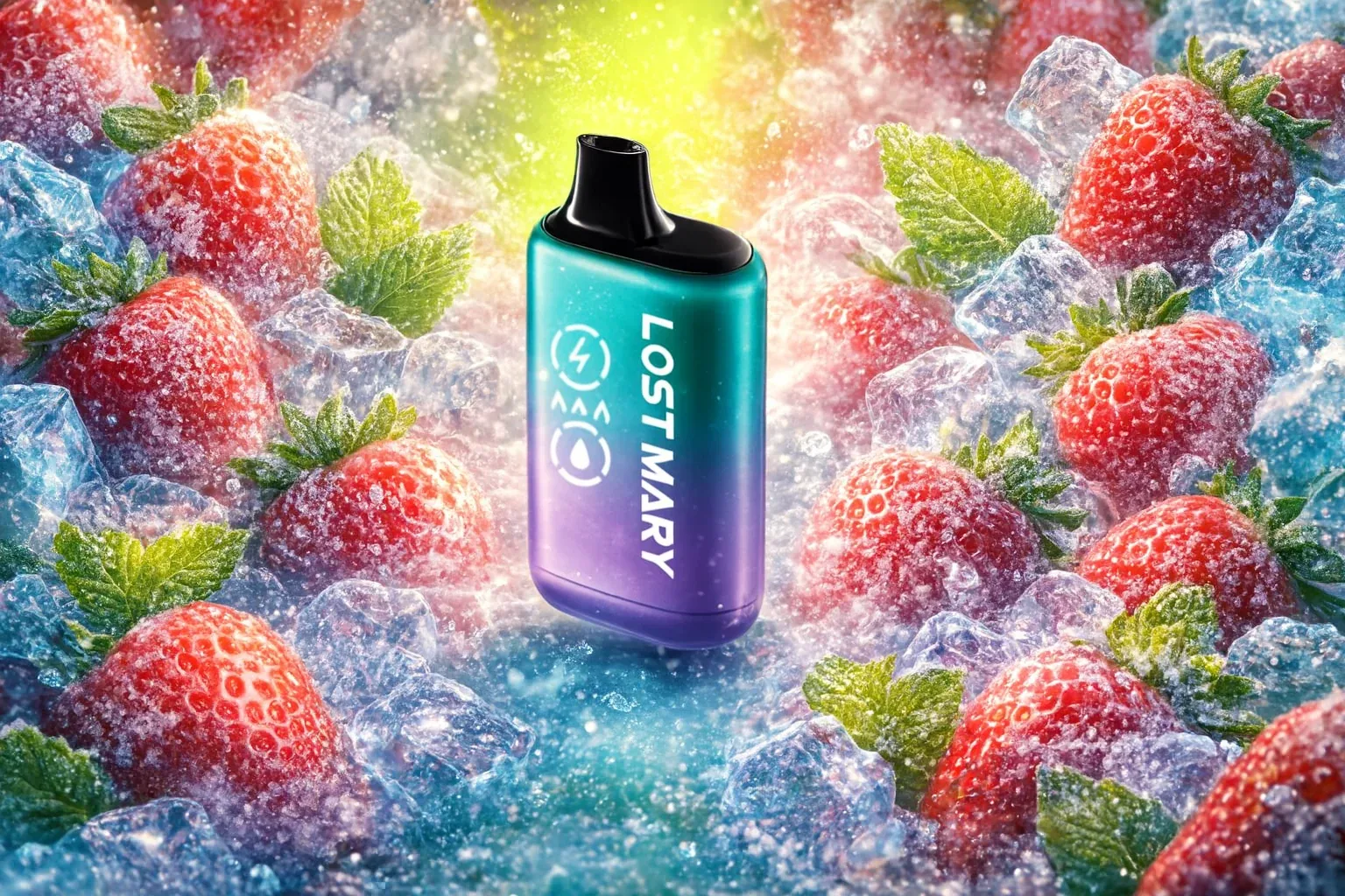 Pod descartable Lost Mary Dura 35K Strawberry Ice - Image 2