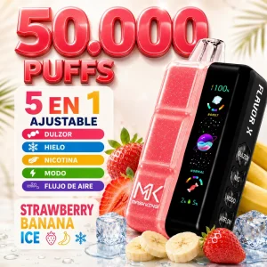 Pod descartable Maskking Flavor X 50000 Puffs Strawberry Banana Ice