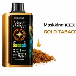 Pod descartable Maskking IceX 40000 Puffs Gold Tabaco