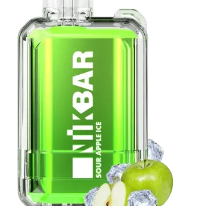 Pod descartable Nikbar Sour Apple Ice 12000 puffs
