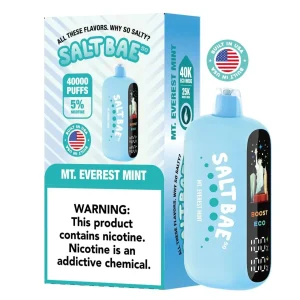 Pod Descartable Salt Bae 50 Mt.Everest Mint 40000 Puffs