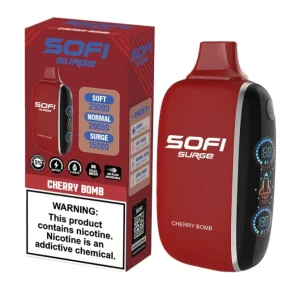 Pod descartable Sofi Surge Cero Nicotina Cherry Bomb 25000 puffs