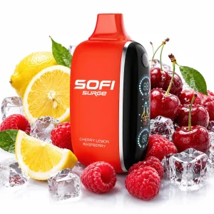 Pod descartable Sofi Surge Cero Nicotina Cherry Lemon Raspberry 25000 puffs