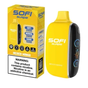 Pod descartable Sofi Surge Cero Nicotina Mexico Mango 25000 puffs