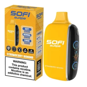 Pod descartable Sofi Surge Cero Nicotina Strawberry Banana 25000 puffs