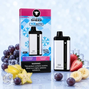 Pod descartable The Black Sheep 40K Dual Ice Master Kiwi Grape Starfruit / Acai Straw Banana