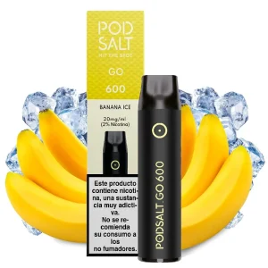 Pod desechable Banana Ice 600puffs - Pod Salt Go