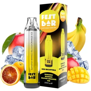 Pod desechable Banana Mango Bloodorange Ice 2000puffs - Fest Bar