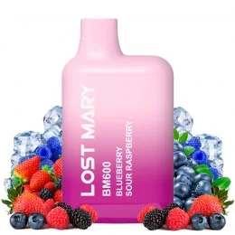 Pod desechable Blueberry Sour Raspberry 600puffs - Lost Mary BM600