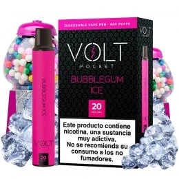 Pod desechable Bubblegum Ice 600puffs - Volt Pocket