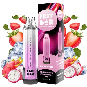 Pod desechable Dragon Fruit Strawberry Ice 2000puffs - Fest Bar