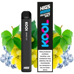 Pod desechable Grape Ice 600puffs - Higs Kool