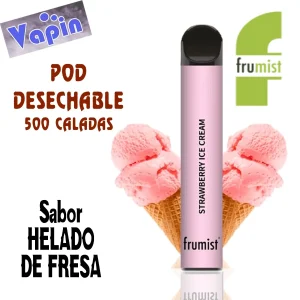 Pod Desechable Helado de Fresa 20mg 2ml de Frumist