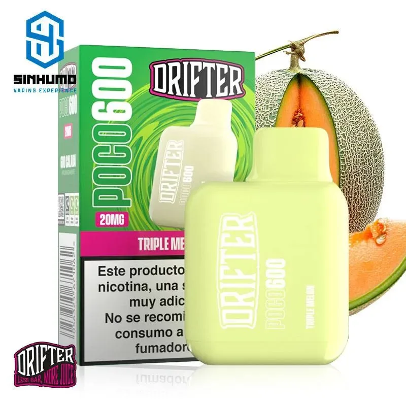 Pod Desechable Poco 600 Triple Melon 20mg by Drifter