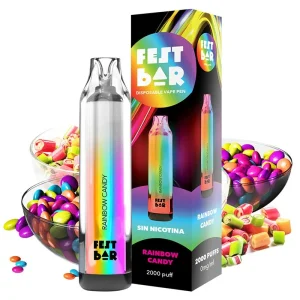 Pod desechable Rainbow Candy 2000puffs - Fest Bar