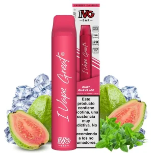 Pod desechable Ruby Guava Ice 800puffs - IVG Bar Plus