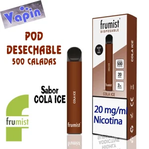 Pod Desechable Sabor COLA ICE 20mg 2ml de Frumist