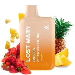 Pod desechable Strawberry Golden Pi帽a 600puffs - Lost Mary BM600S
