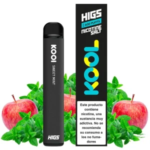 Pod desechable Sweet Mint 600puffs - Higs Kool