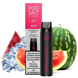Pod desechable Watermelon Breeze 600puffs - Pod Salt Go