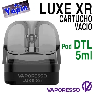 Pod DTL Luxe XR Cartucho (sin coil) de 5ml de Vaporesso