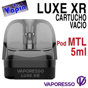 Pod MTL Luxe XR Cartucho (sin coil) de 5ml de Vaporesso