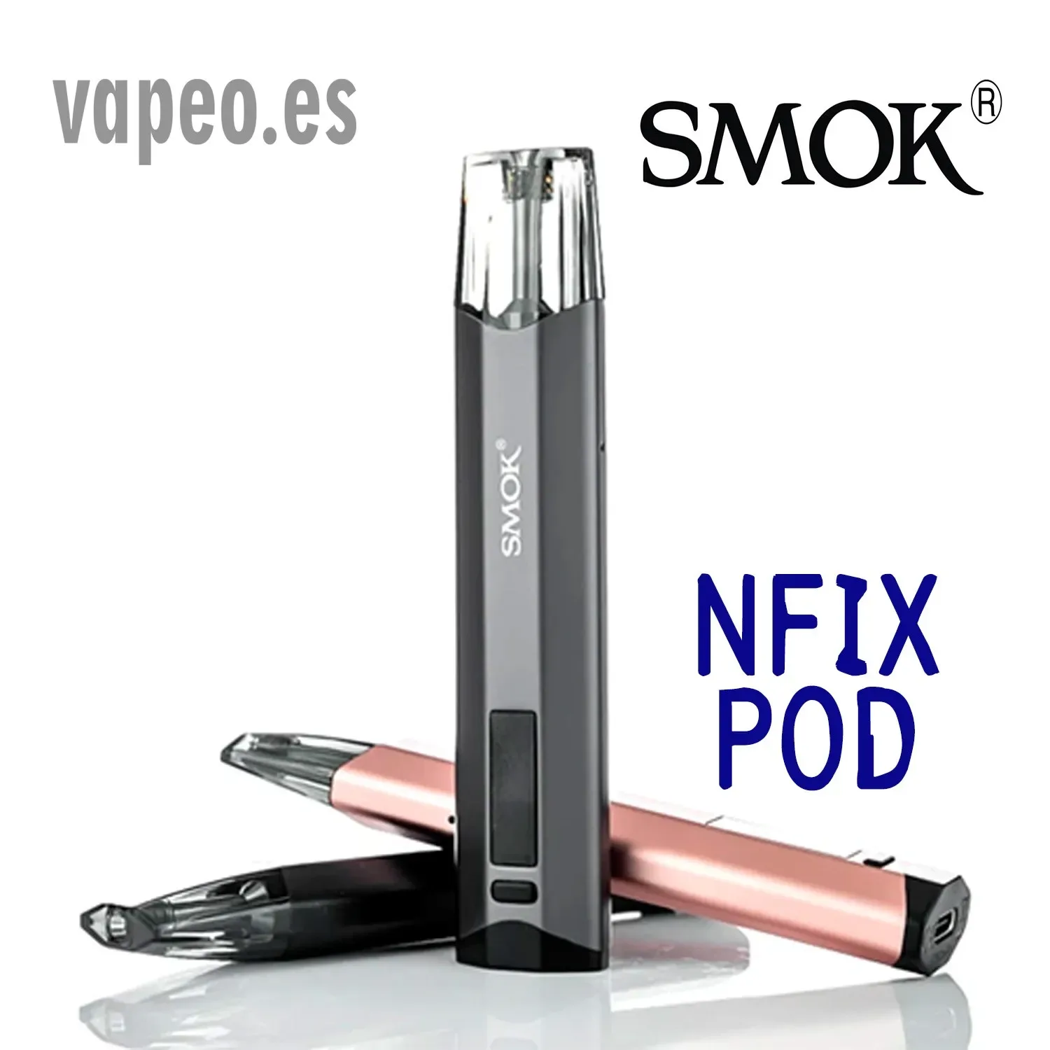 Pod NFIX Kit 700 MAH 25w (2 cartuchos de 3ML) color Plata de Smok - Image 2