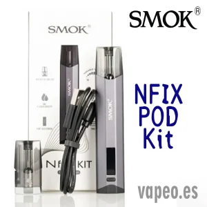 Pod NFIX Kit 700 MAH 25w (2 cartuchos de 3ML) color Plata de Smok