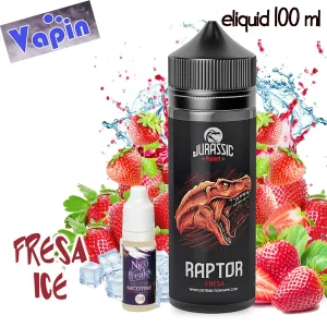 Raptor 100ml (Fresa Ice) Jurassic Planet eliquid