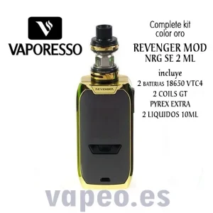 REVENGER KIT GOLD VAPORESSO con baterías