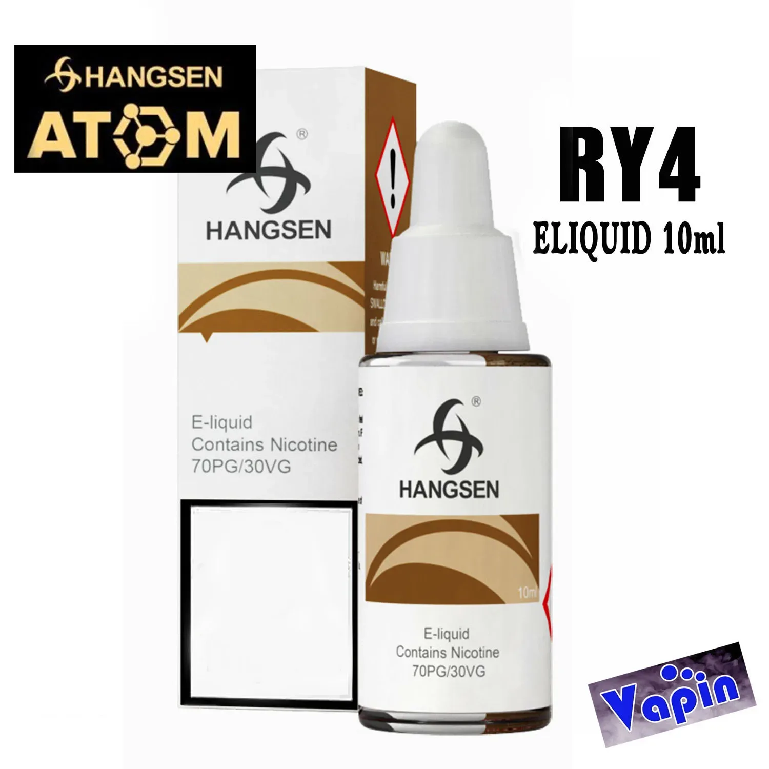 RY4 0mg Bote de 10ml (sabor tabaco dulce) Hangsen eliquid