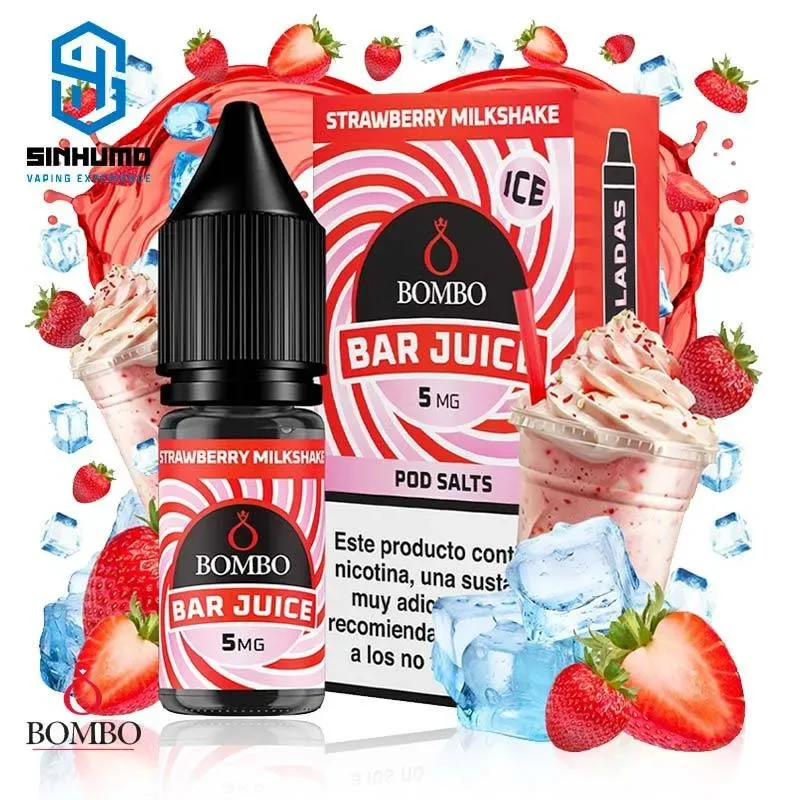 Sales Strawberry Milkshake Ice 10ml Bar Juice By Bombo E-liquids