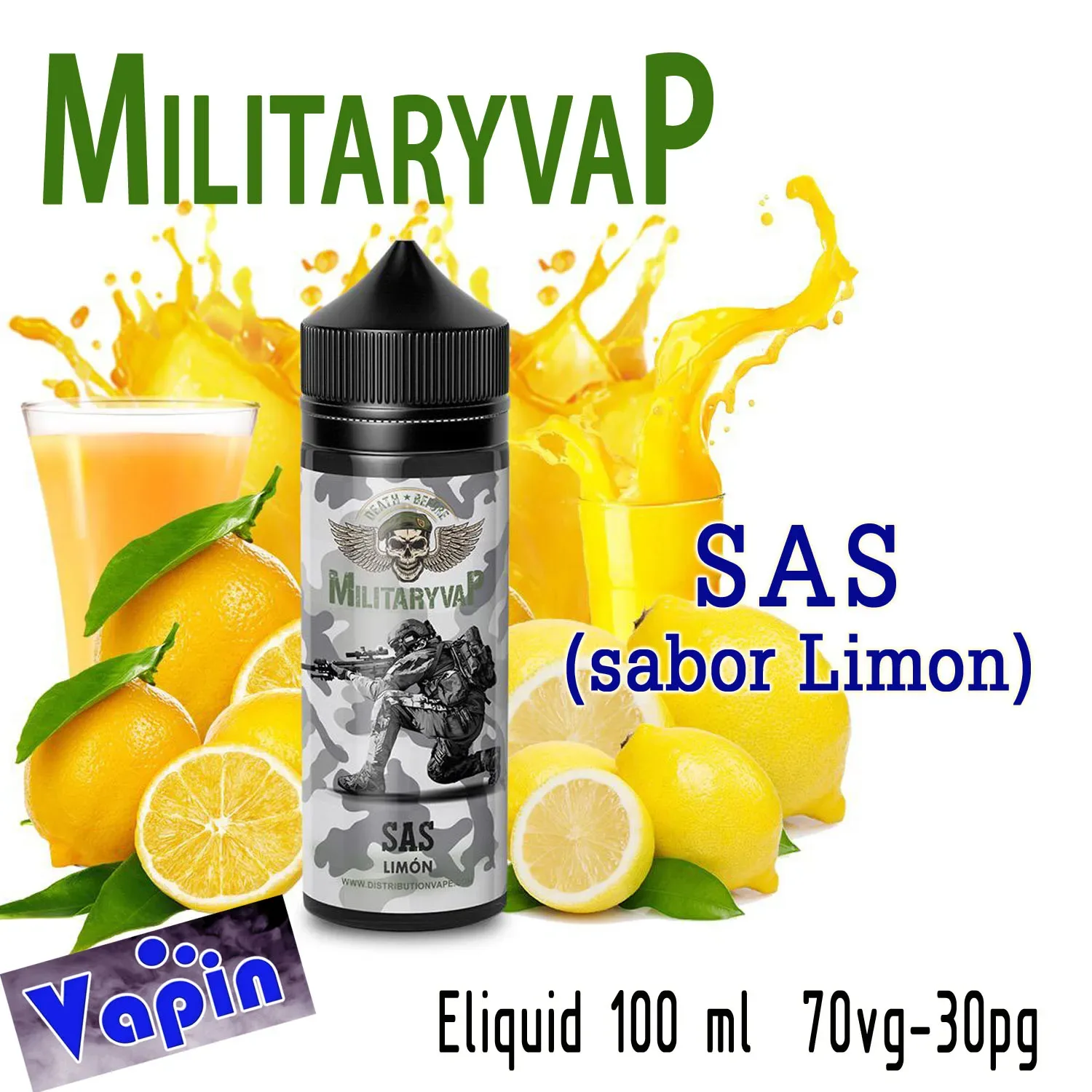 Sas (Jugo de limones) 100ml Military Vap Eliquids
