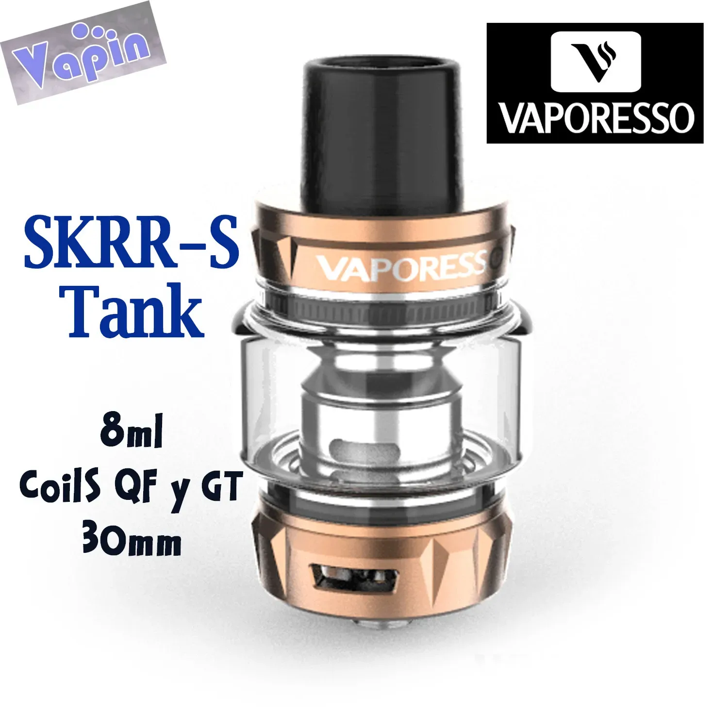 Skrr-S Tank Claromizador 8ml Color Bronce de VAPORESSO