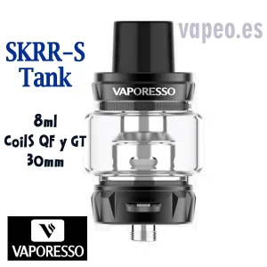 Skrr-S Tank Claromizador 8ml Color Negro de VAPORESSO