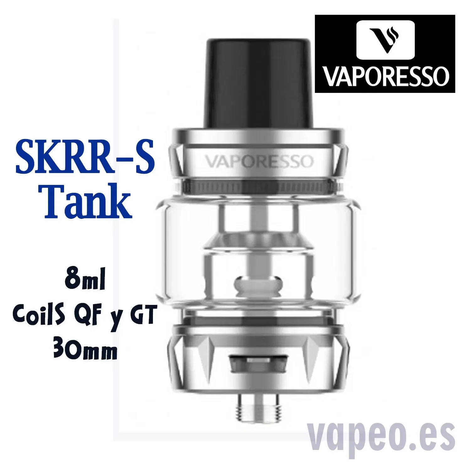Skrr-S Tank Claromizador 8ml Color Plata de VAPORESSO