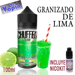 SLUSH GREEN 100ml Chuffed Eliquid + 2 Nicokits