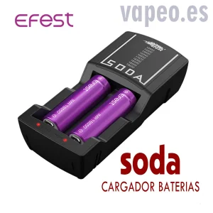 Soda Cargador 2 baterias de Efest