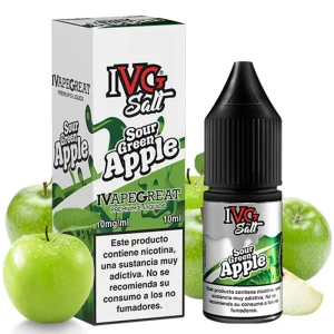 Sour Green Apple 10ml - IVG Salt