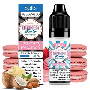 Strawberry Macaroon 10ml - Dinner Lady Salts