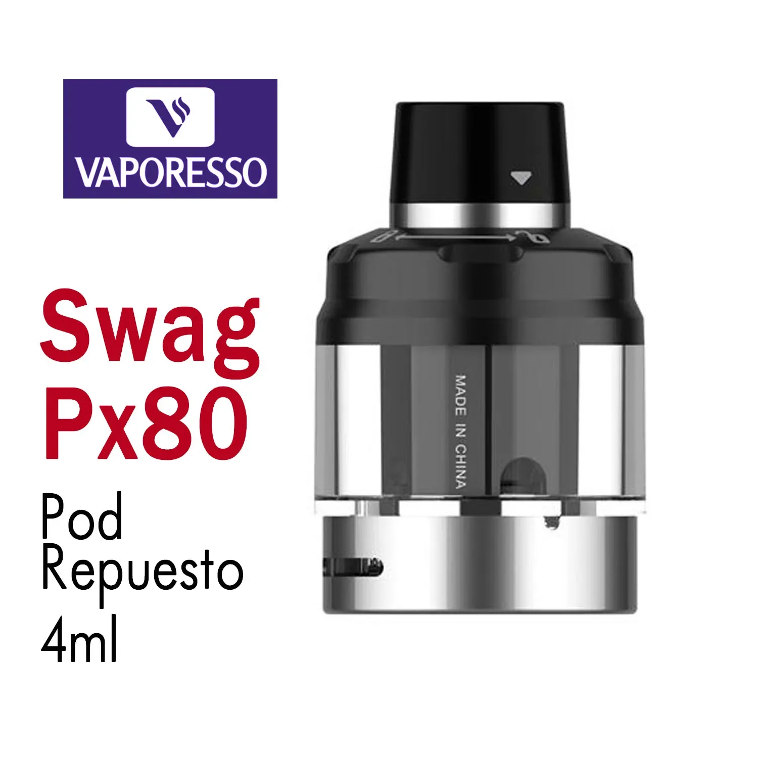 Swag PX80 CARTUCHO sin coil 4ML de VAPORESSO (unidad)