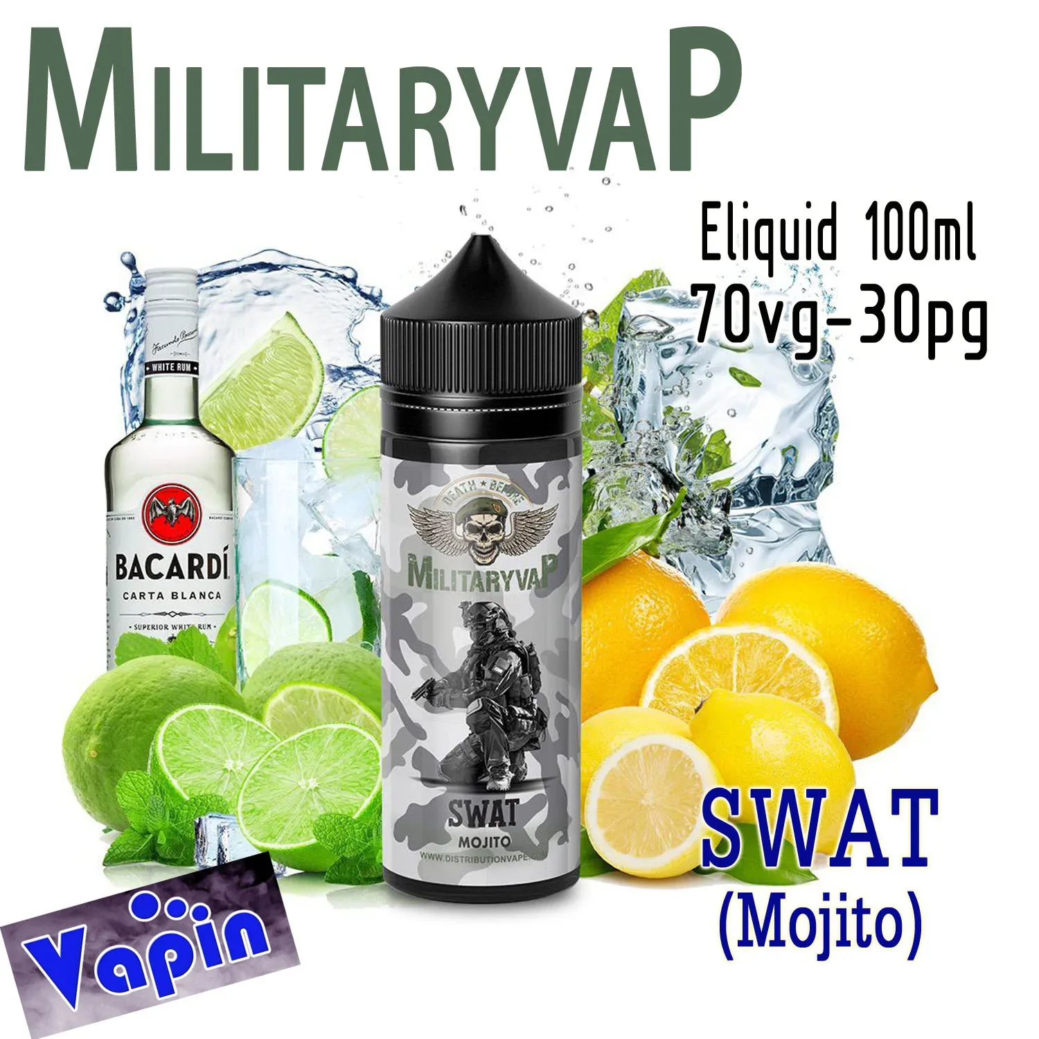 Swat (Mojito) 100ml Military Vap Eliquid
